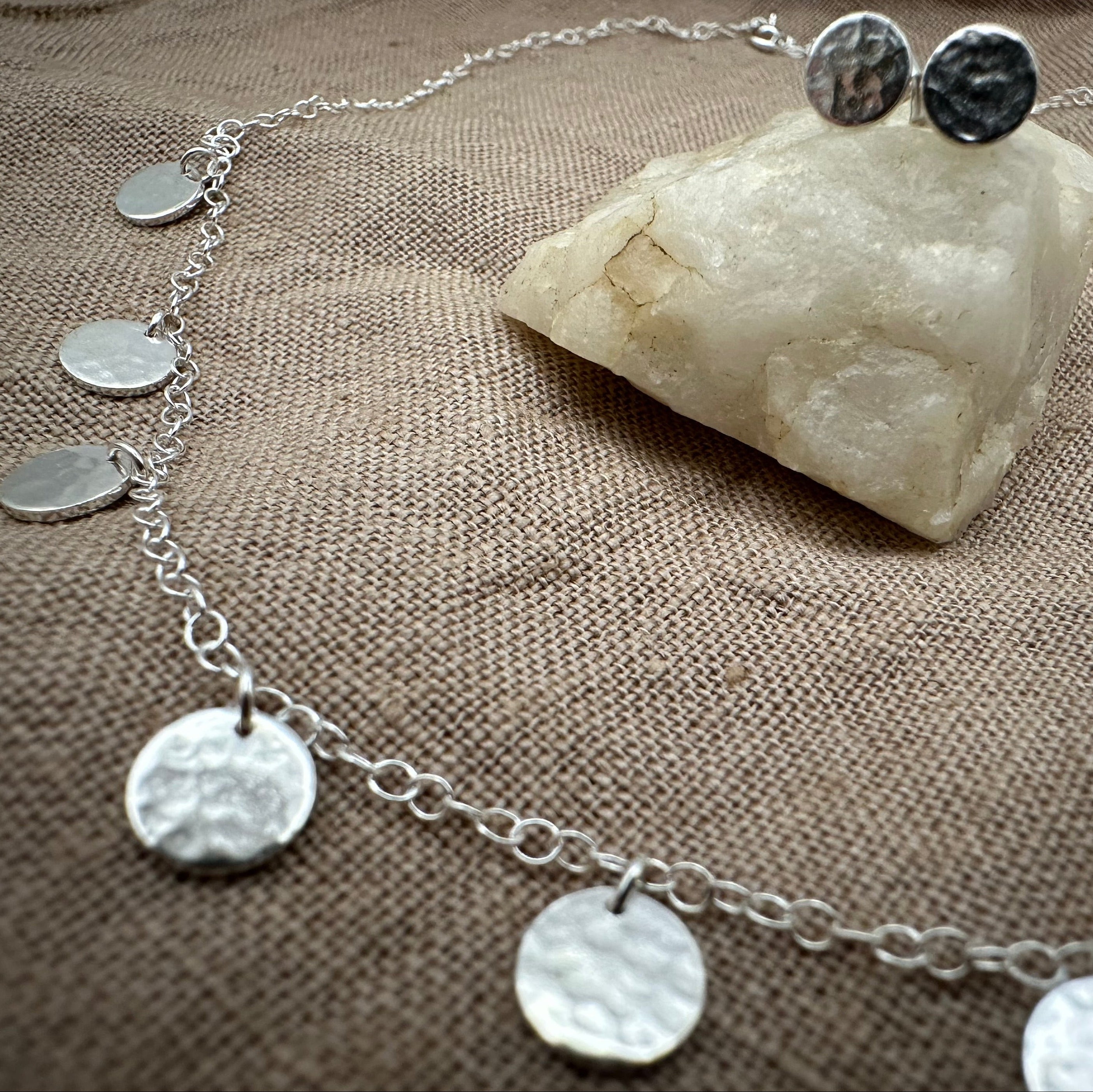 Luna Necklace & Luna Stud Earrings Set